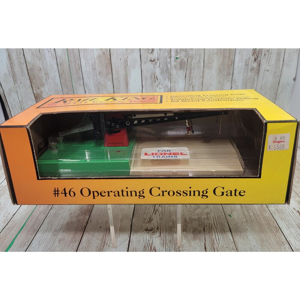 MTH RailKing #46 Operating Crossing Gate 30-11017 O Scale New